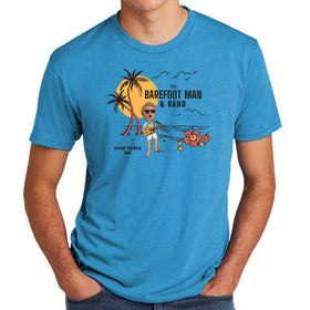Cartoon Foot On The Beach Men's Triblend T-shirt